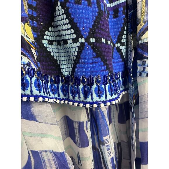Camilla Blue Asymmetrical Skirt NWT - Picture 7 of 14
